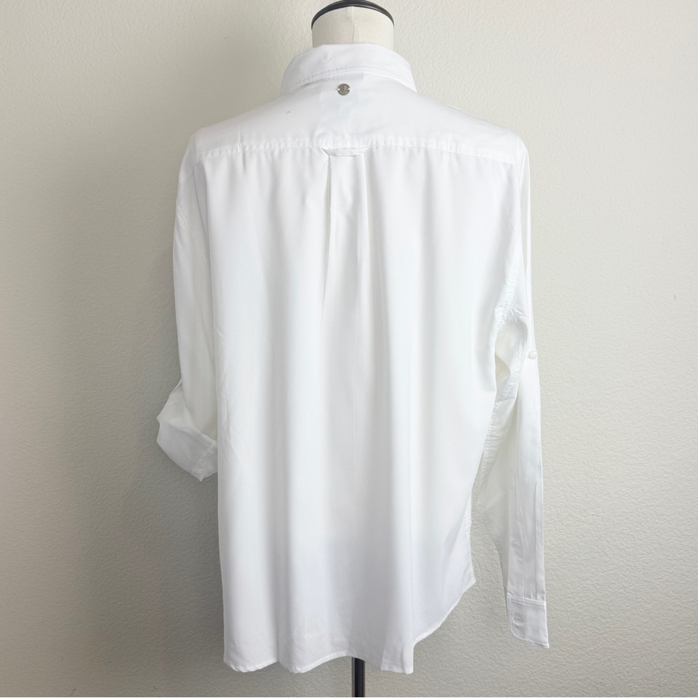Coolibar Men's Aricia Sun Shirt White XL - Picture 8 of 14